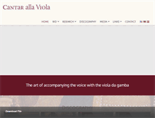 Tablet Screenshot of cantarallaviola.com